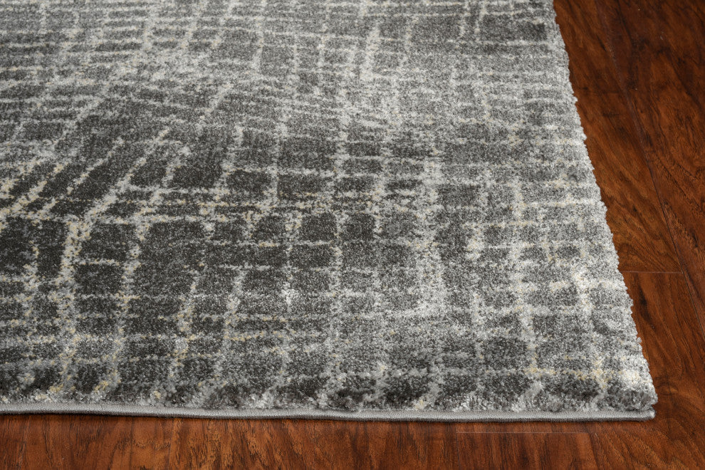 KAS Hue 4716 Gray Universe Area Rug, 2'2"x7'6" Runner