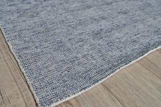 Catalina Handmade Hand Loomed Wool and Bamboo Silk Blue Area Rug