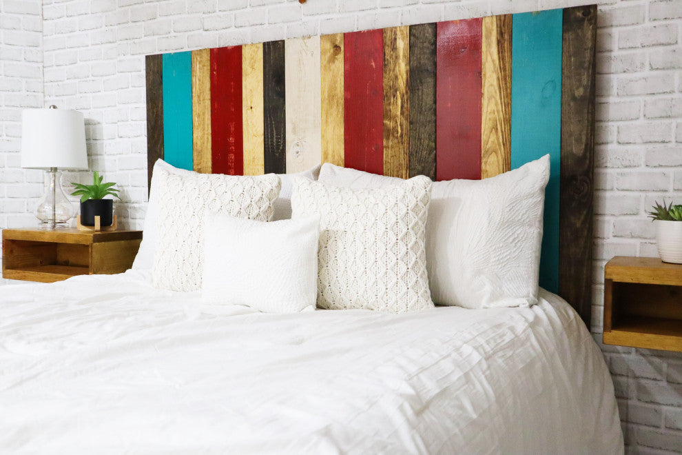 Handcrafted Headboard, Leaner Style, Sugar Mix, Twin