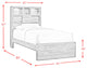 Picket House Beckett Twin Bookcase Panel 3-Piece Bedroom Set With Bluetooth