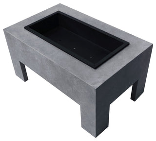 Astella Monolith Fire Basin, Gray Cement