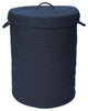 Colonial Mills Hamper Simply Home Solid Navy Round Hamper With Lid