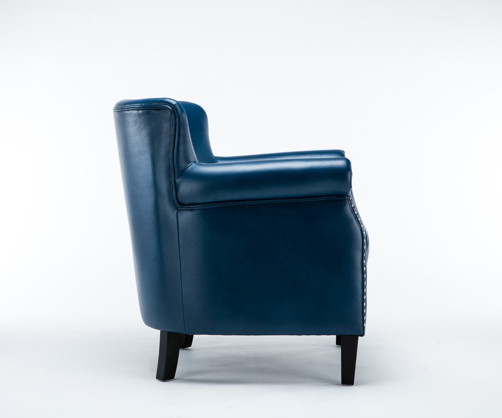 Holly Club Chair, Navy Blue