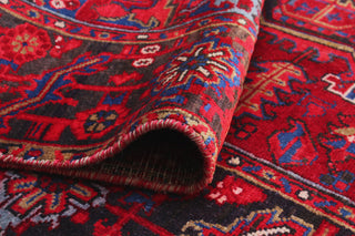 Fine Vintage Heriz Makbule Red/Charcoal Rug, 7'7 x 9'9