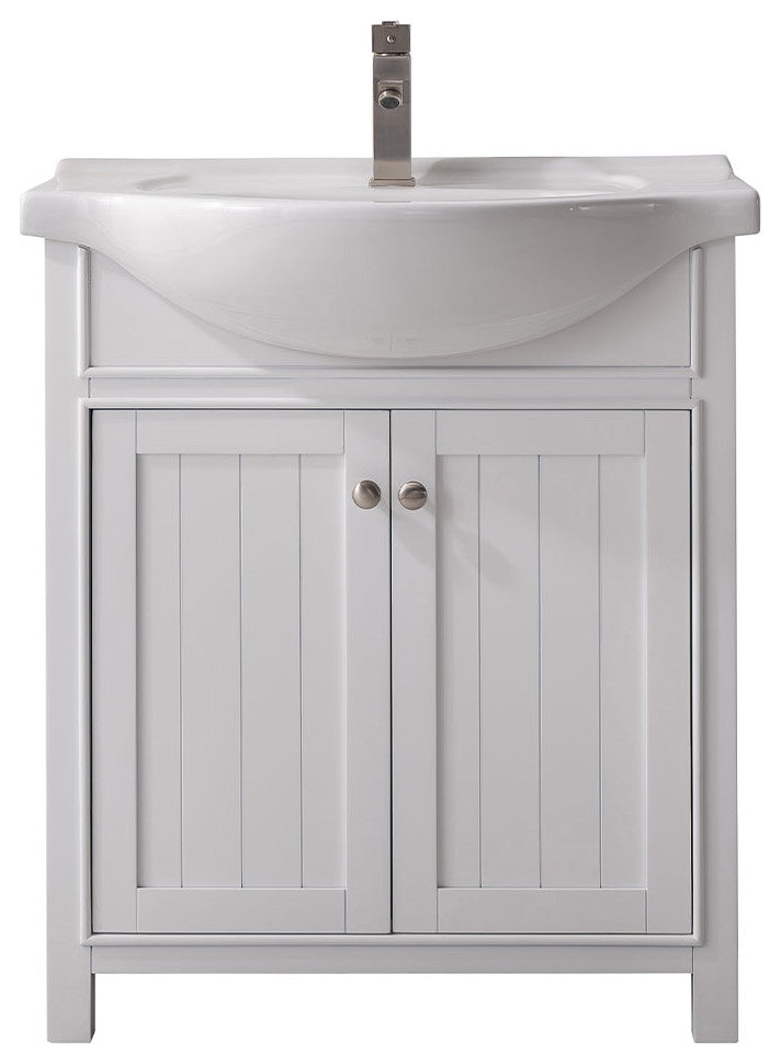 Marian Transitional White 30" Single Sink Vanity