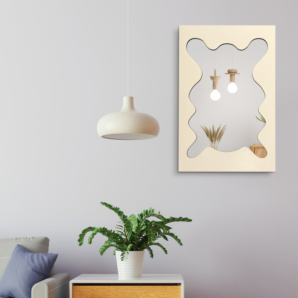 Asymmetrical Mirror, Decorative Irregular Mirror, Modern Aesthetic Mirror