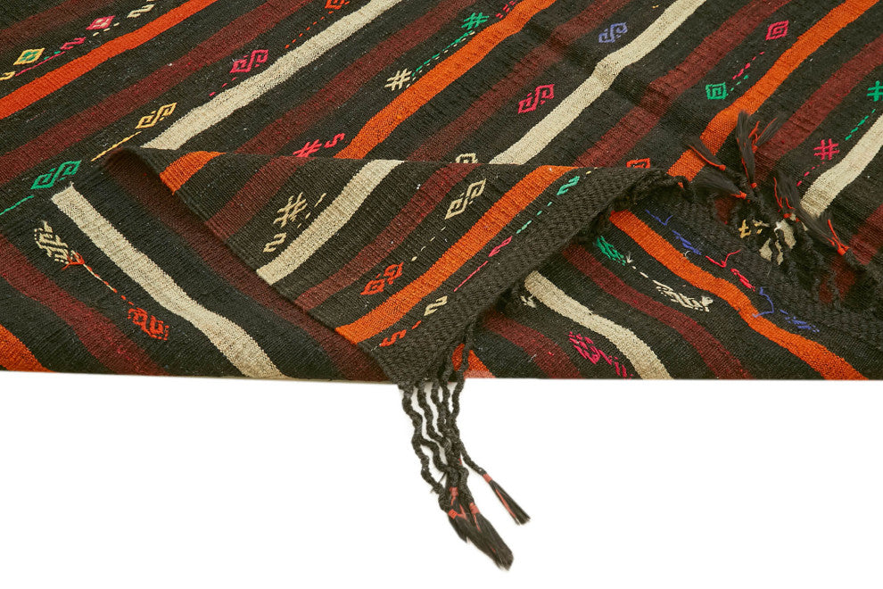 Rug N Carpet - Handmade Turkish 7' 9'' x 10' 6'' Vintage Goat Hair Kilim Rug