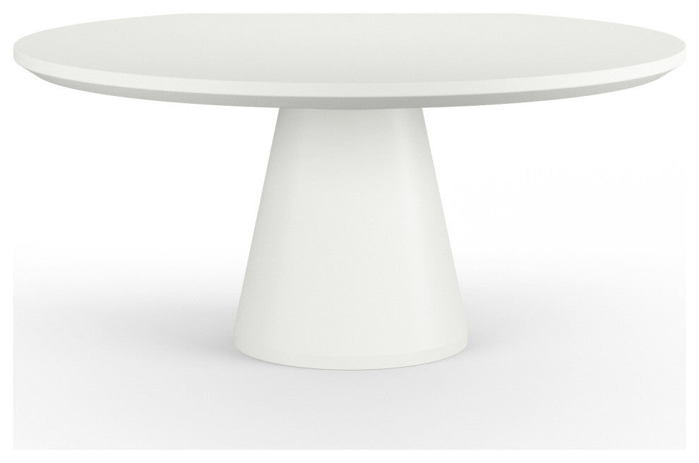 Bazaar Concrete Made Stunning Pedestal Outdoor Dining Table