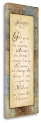 "Serenity Prayer" By Jo Moulton, Giclee Print on Gallery Wrap Canvas