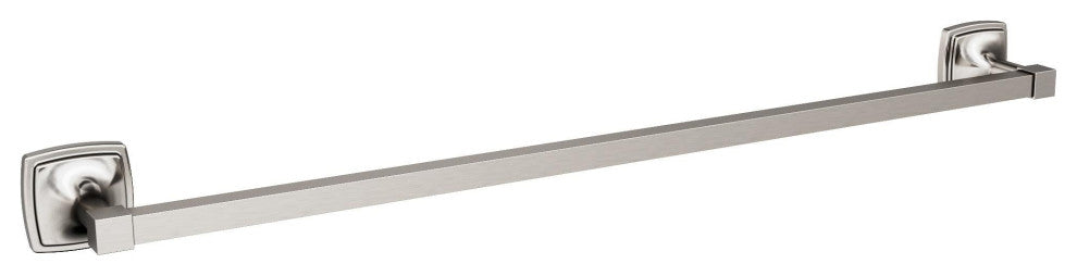 Amerock Stature Transitional Towel Bar, Brushed Nickel, 24" Center-to-Center