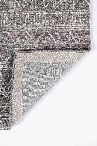 Momeni Mallorca Hand Hooked Wool Gray Area Rug 2'x8' Runner