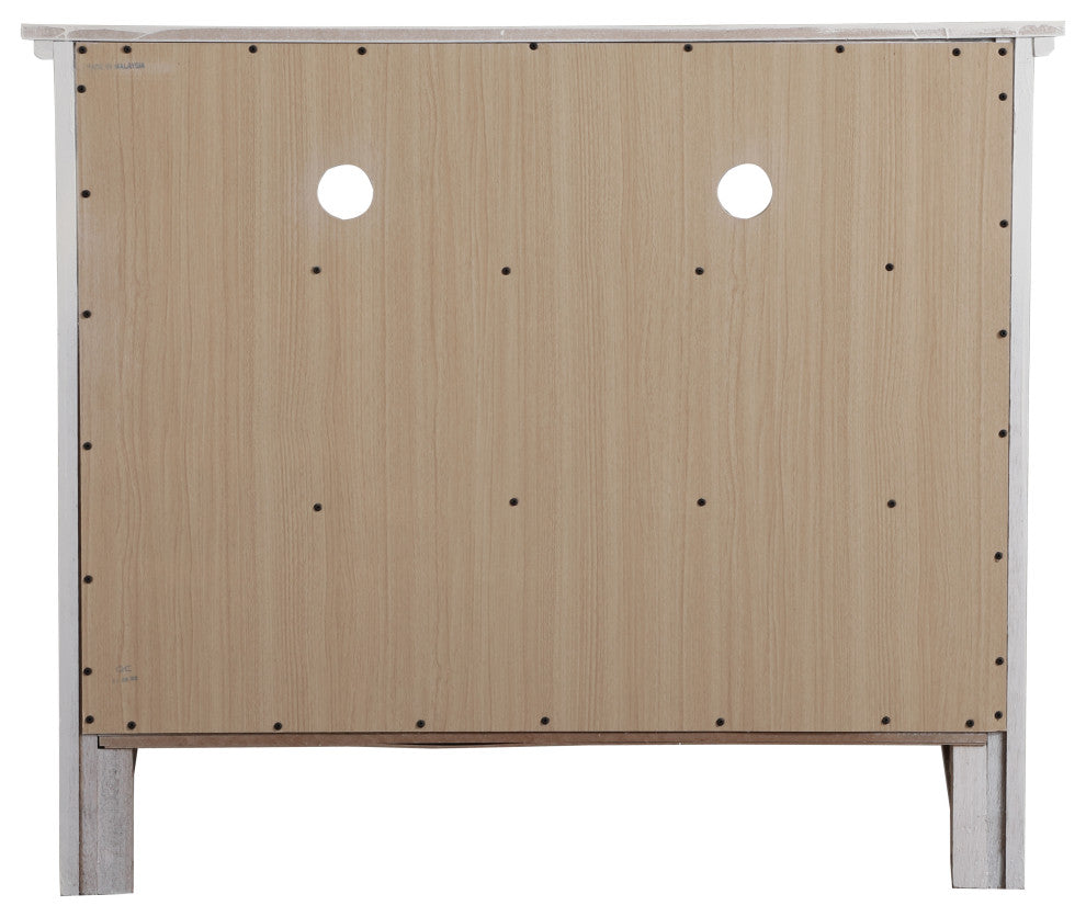 Shandon 4-Drawer Media Chest, White