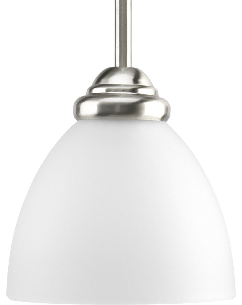 1-Light Mini-Pendant, Brushed Nickel
