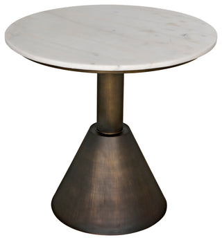 Joseph Side Table, Aged Brass