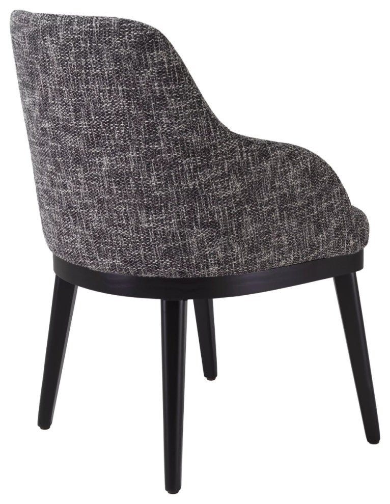 Upholstered Classic Dining Armchair | Eichholtz Costa, Black
