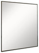 Rectangular Metal Frame Mirror, Matte Black