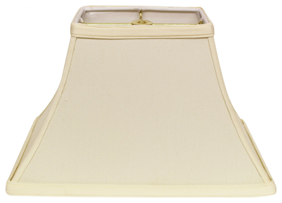 12" Ivory Rectangle Bell No Slub Lampshade