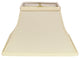 12" Ivory Rectangle Bell No Slub Lampshade