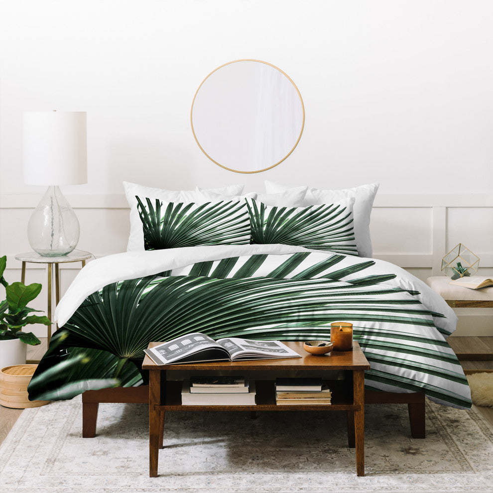Mareike Boehmer Palm Leaves 13 Duvet Cover Set, Queen