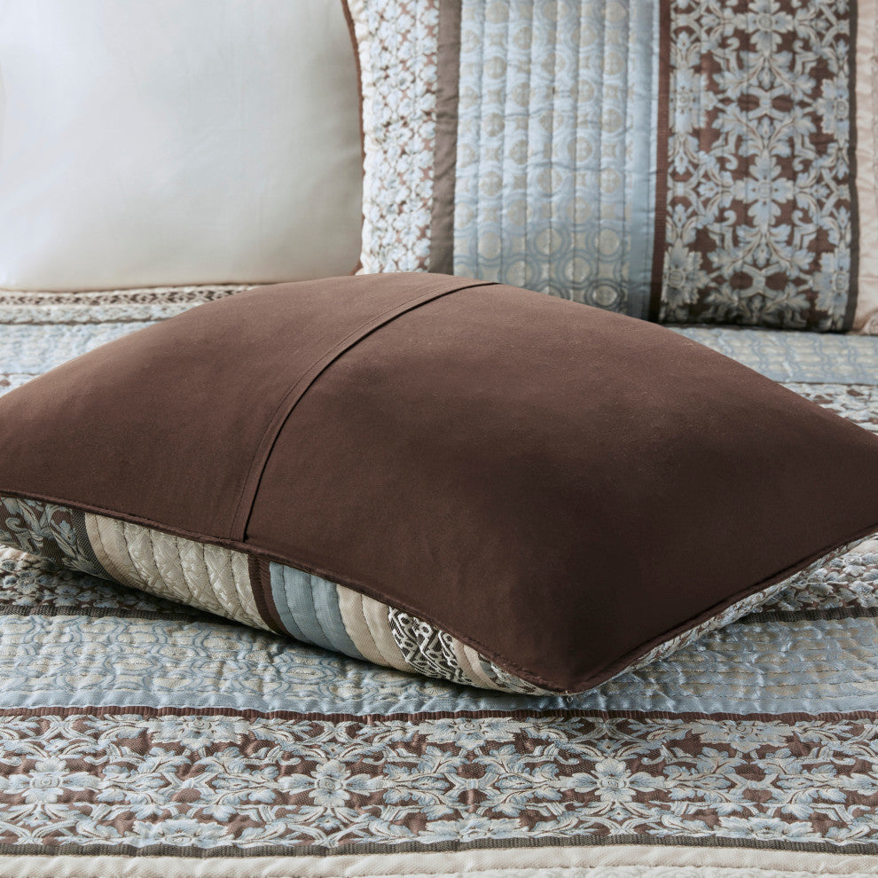 Madison Park Jacquard 5-Piece Coverlet Set, Full/Queen