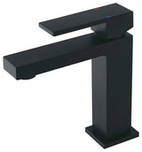 STYLISH Bathroom Faucet Single Handle Matte Black Finish, B-112N AVA