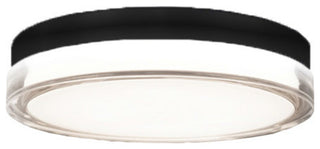 Pi 9" LED Round Flush Mount 3500K, Black