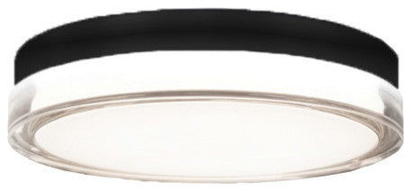 Pi 9" LED Round Flush Mount 3500K, Black