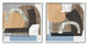 Abstract Shape Collage Modern Brown Grey Blue,2pc, each 17 x 17