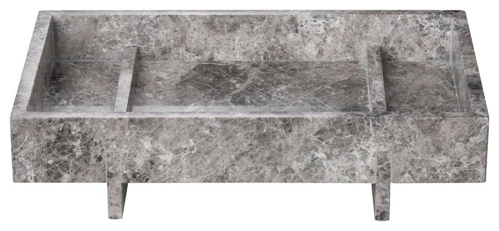ABENTO Marble Tray, Sharkskin