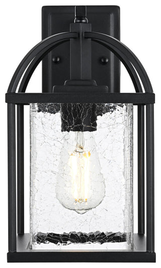 Home Living 7" Outdoor Wall Sconce, Black