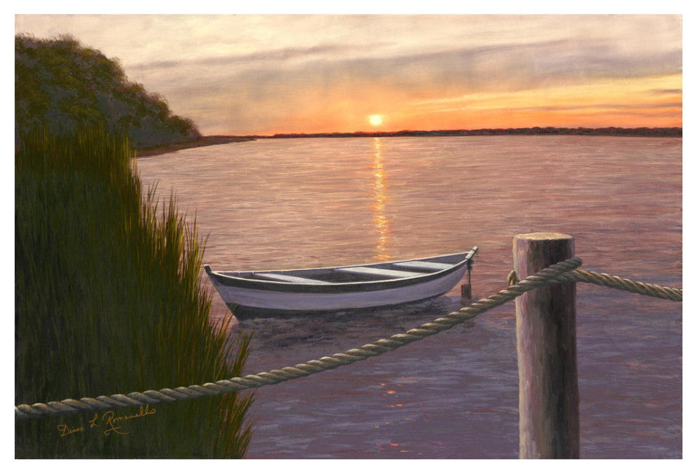 "Setting Sun" Digital Paper Print by Diane Romanello, 18"x14"