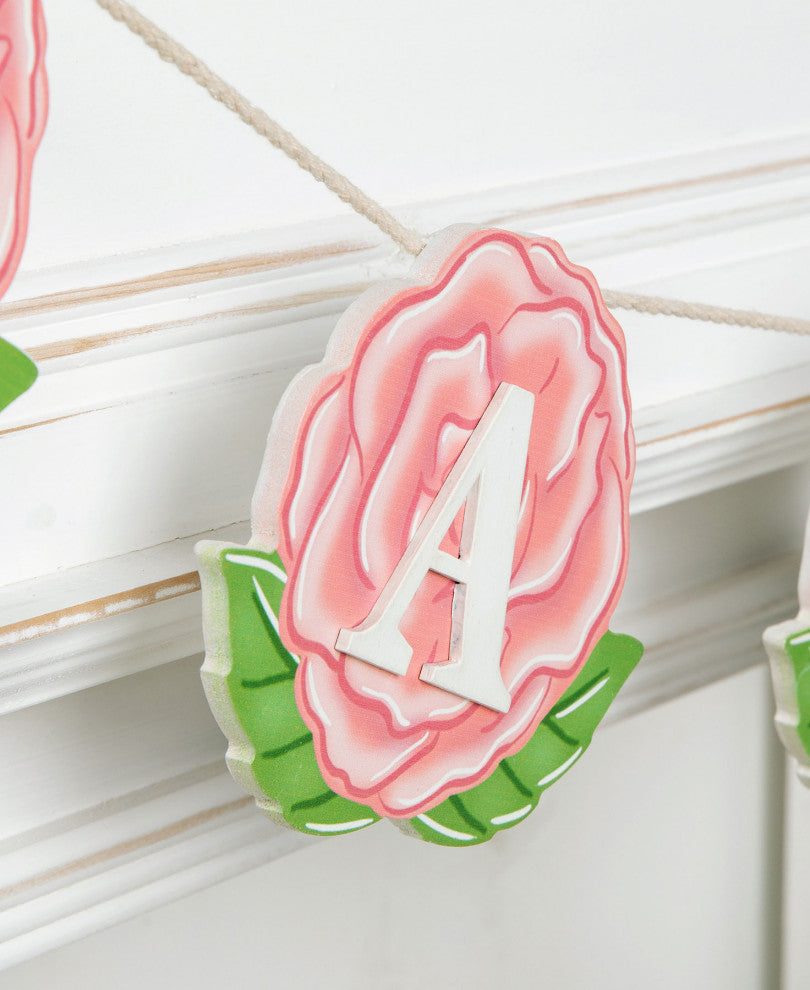 Happy Mothers Day Wooden Garland, 2-Piece Set