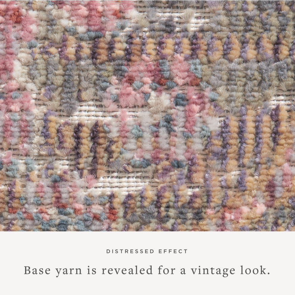 Chris Loves Julia x Loloi Rosemarie Area Rug, Stone/Multi, 5' X 7'-10"