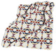 Sherpa Faux Throws 50"X60" Navajo Print Grey, Aztec Print Multi