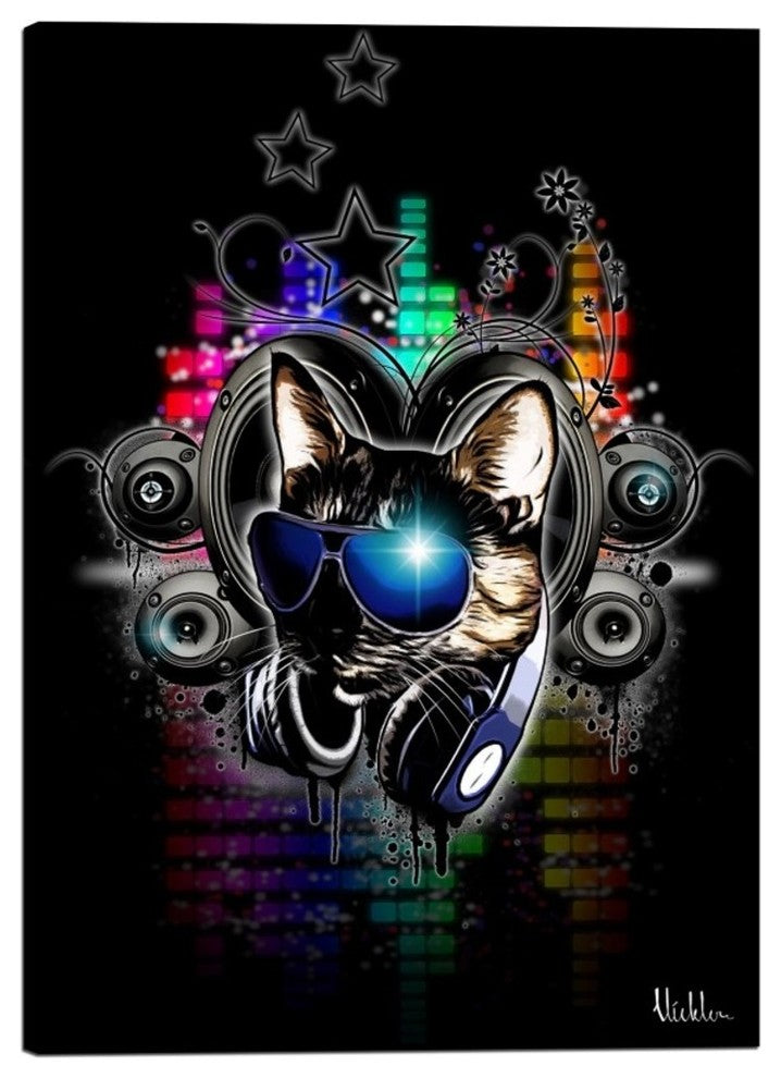 Cortesi Home "Drop The Bass" by Nicklas Gustafsson, Giclee Canvas Art, 12"x18"