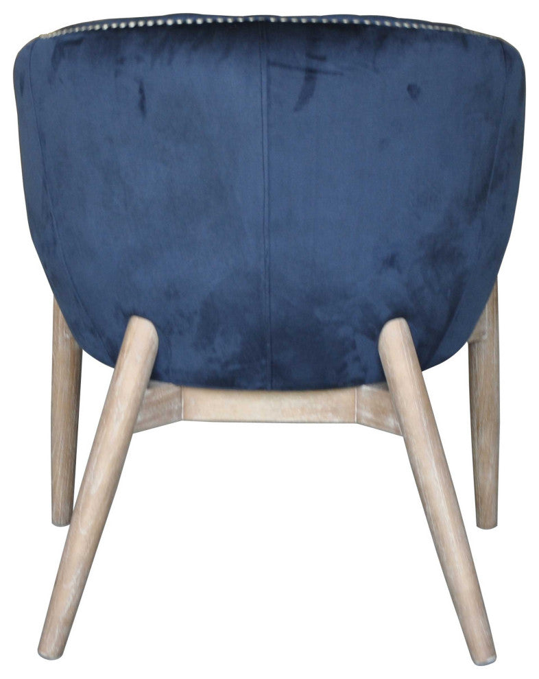 Nadia Club Chair, Navy Blue