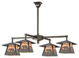 32W Stillwater Bear at Dawn 4 LT Chandelier