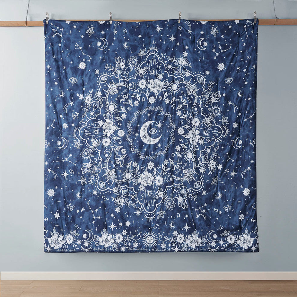 Intelligent Design Stella Celestial Comforter Set, Navy