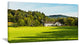 Alone Farmhouse in Meadow, Landscape Canvas Art Print, 60"x28"