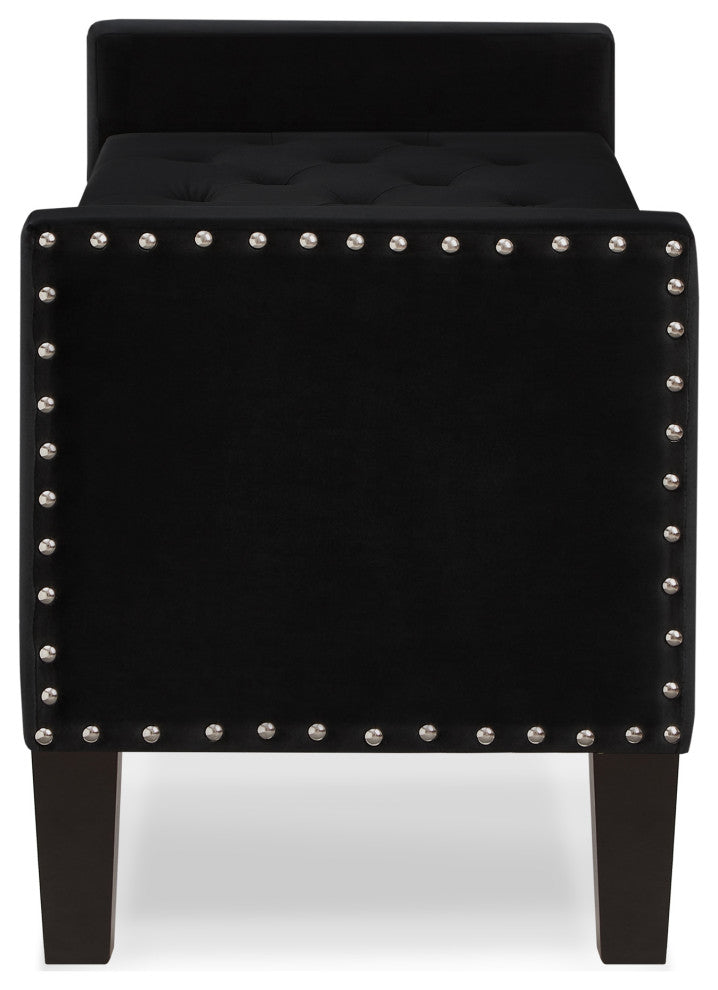 Gewnee Upholstered Tufted Button Storage Bench
