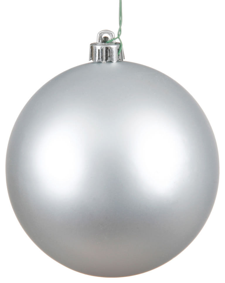 Vickerman N590807Dmv 3" Silver Matte Ball Ornament, 12 Per Bag