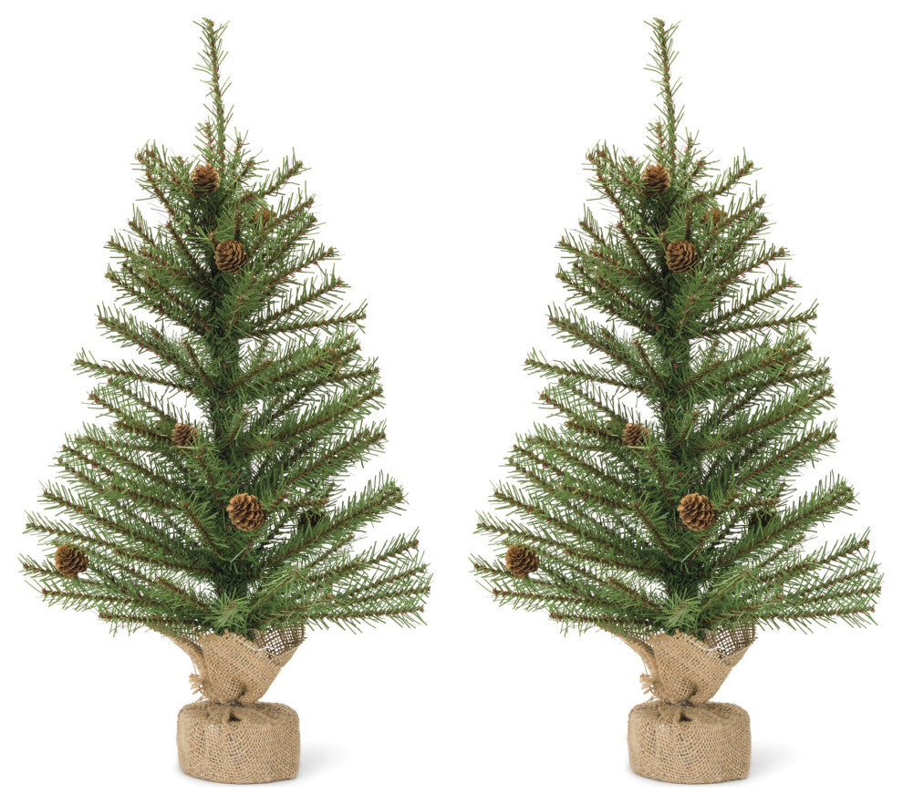 Two identical trees on white background; represents the 2-piece set; full white-background view.