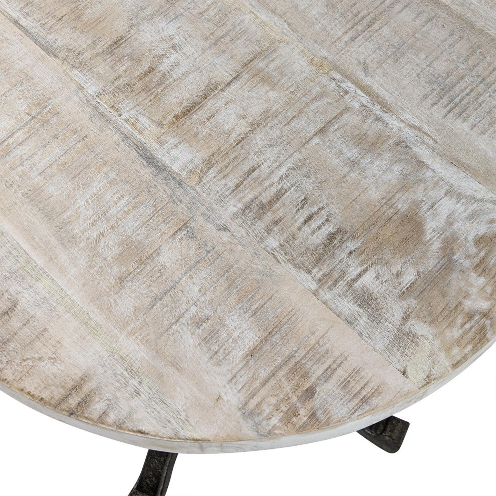 Colton Adj Vintage Table, Natural Drftwd/Aged Iron