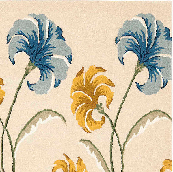 Safavieh Soho Soh767B Floral Rug, Beige/Multi, 6'0"x6'0" Square