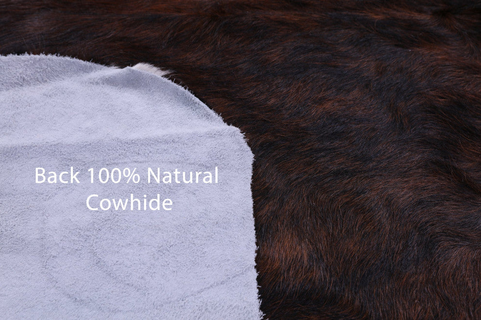 Organic Natural Hair-On Cowhide Area Rug 7' 5" X 6' 2" C1747