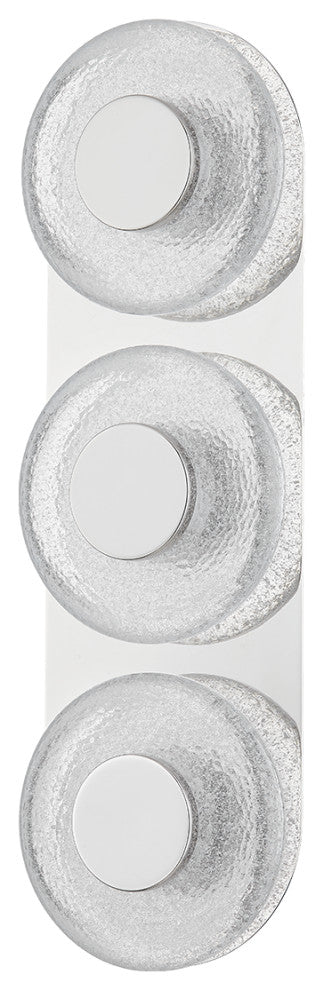 Pearl 3 Light Sconce, Steel