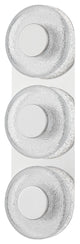 Pearl 3 Light Sconce, Steel