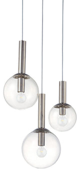 Sonneman 3763 Bubbles 3 Light 20\"W Multi Light Pendant - Polished Nickel