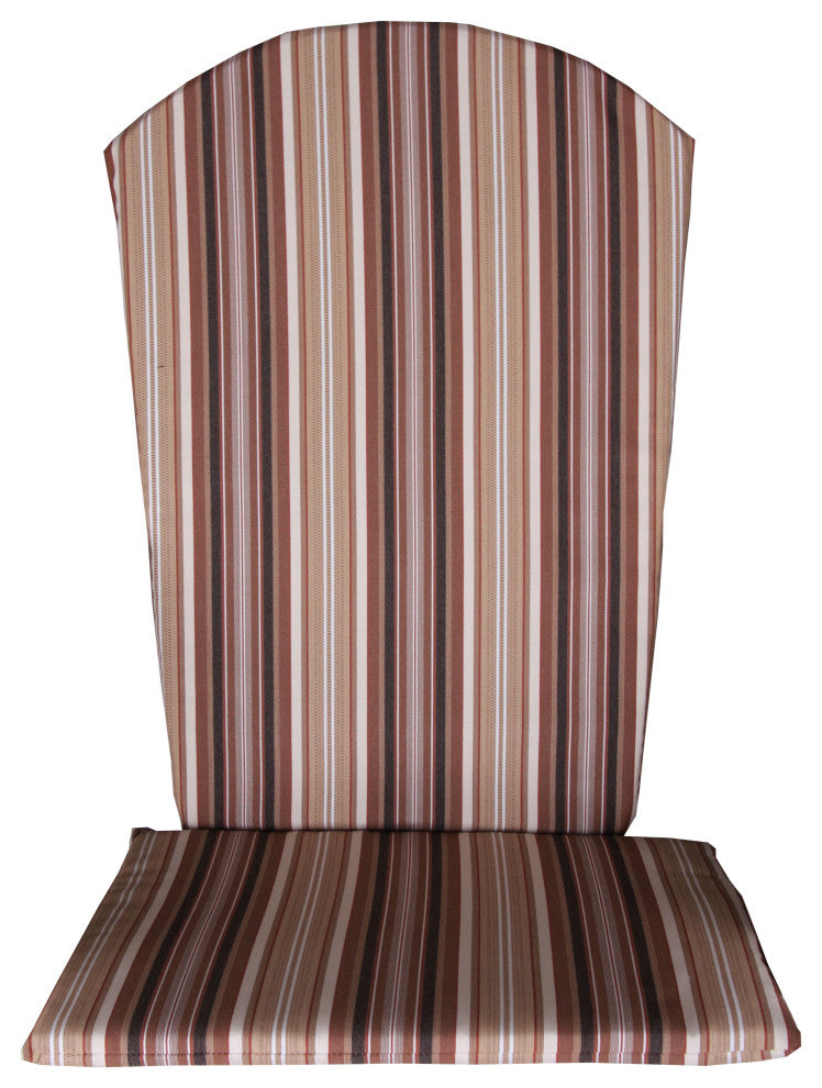 Full Adirondack Chair Cushion, Maroon Stripe