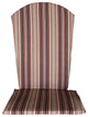 Full Adirondack Chair Cushion, Maroon Stripe